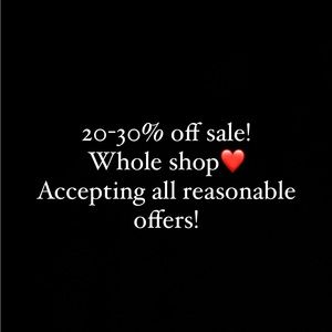 20-30% off sale WHOLE SHOP!
